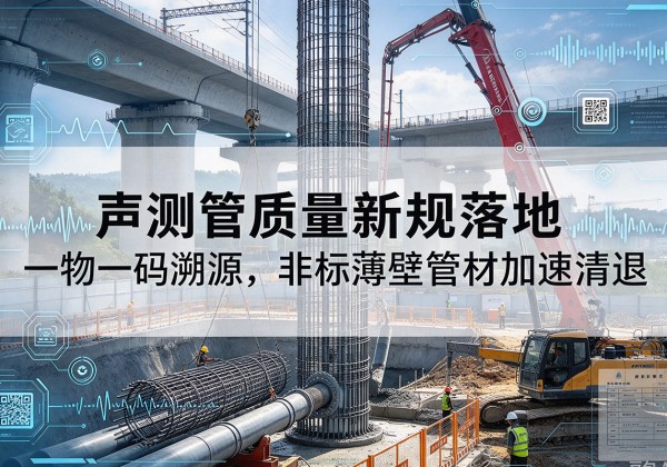 双桥声测管质量新规落地，一物一码溯源，非标薄壁管材加速清退